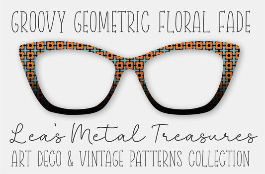 Groovy Geometric Floral Fade Eyewear Frame Toppers COMES WITH MAGNETS