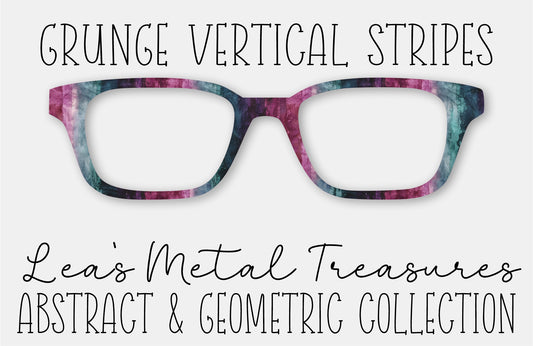 Grunge Vertical Stripes Eyewear Frame Toppers COMES WITH MAGNETS