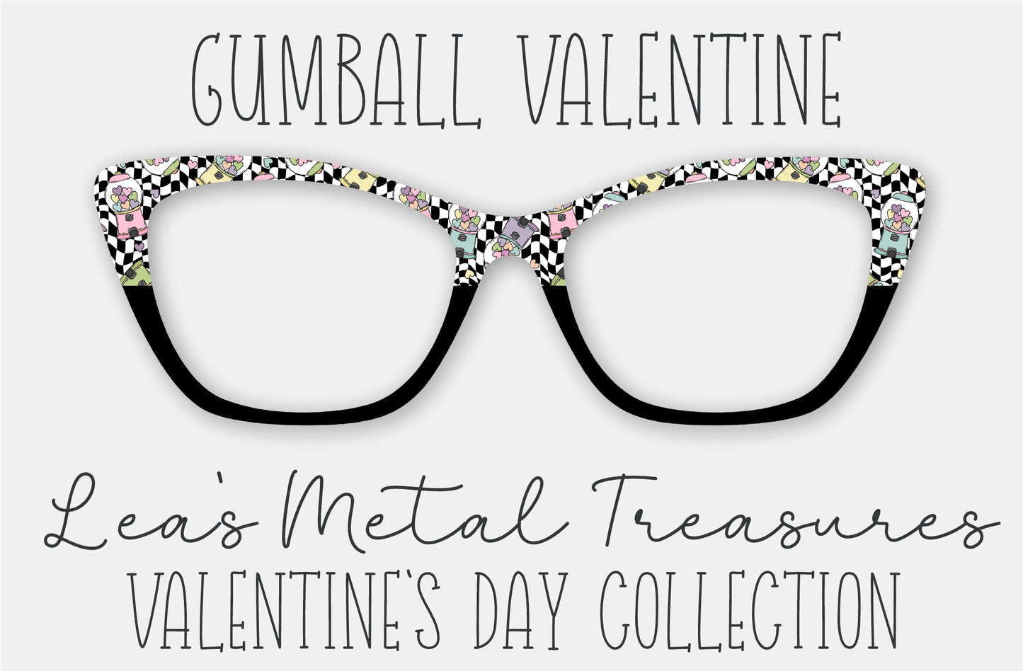 Gumball Valentine Eyewear Printed Magnetic Eyeglasses Topper