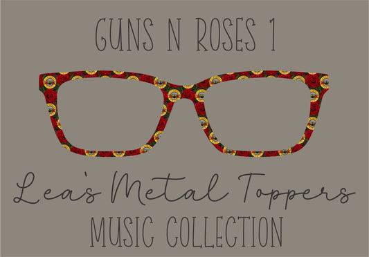 GUNS AND ROSES 1 Eyewear Frame Toppers COMES WITH MAGNETS