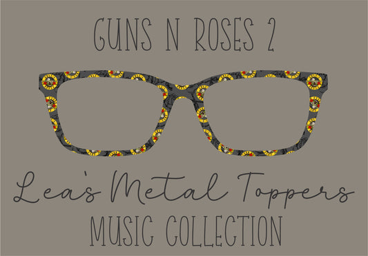 GUNS AND ROSES 2 Eyewear Frame Toppers COMES WITH MAGNETS