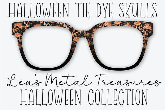 HALLOWEEN TIE DYE SKULLS Eyewear Frame Toppers