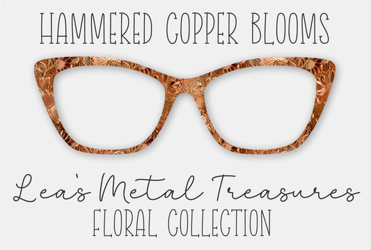 Hammered Copper Blooms Eyewear Frame Toppers