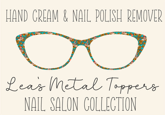 HAND CREAM AND NAIL POLISH REMOVER Eyewear Frame Toppers COMES WITH MAGNETS