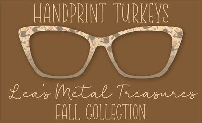 Handprint Turkeys Eyewear Frame Toppers COMES WITH MAGNETS