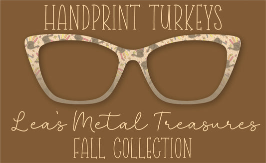 Handprint Turkeys Eyewear Frame Toppers COMES WITH MAGNETS