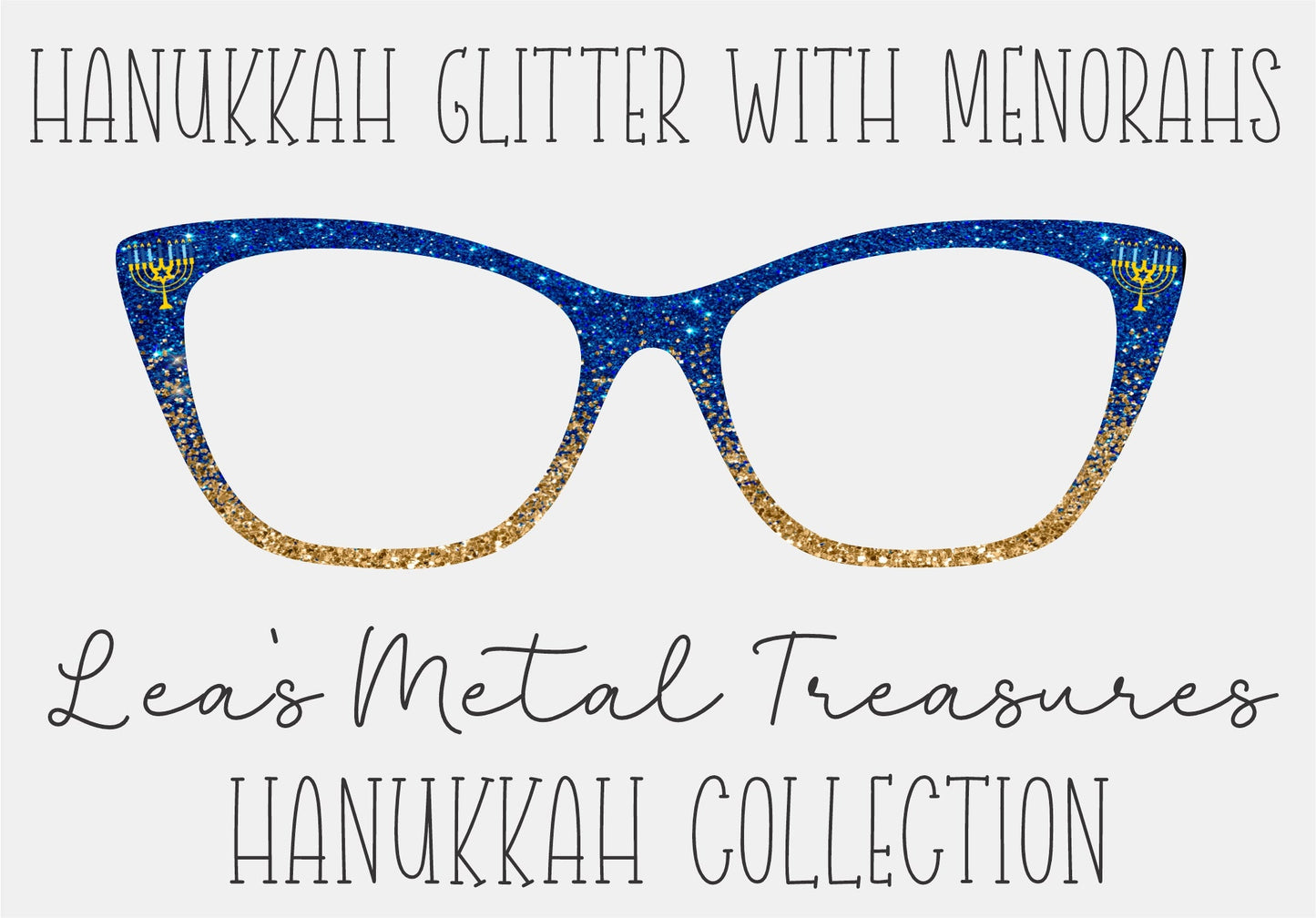 CHANUKKAH BY JODIE FINLEY Eyewear Frame Toppers COMES WITH MAGNETS