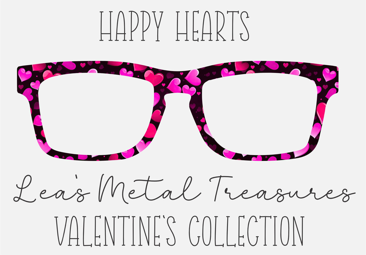 HAPPY HEARTS Eyewear Frame Toppers COMES WITH MAGNETS
