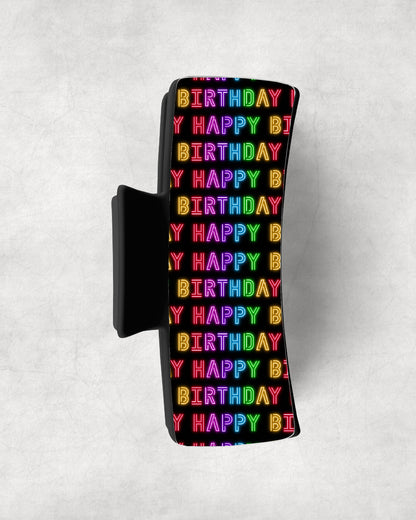 Happy Birthday Neon Letters Eyewear Frame Toppers COMES WITH MAGNETS