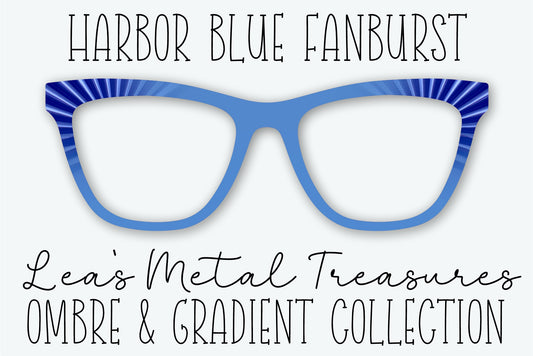 Harbor Blue Fanburst Eyewear Frame Toppers • JANUARY 2026 TOPPER OF THE MONTH