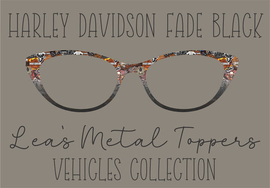HARLEY DAVIDSON FADE BLACK Eyewear Frame Toppers COMES WITH MAGNETS