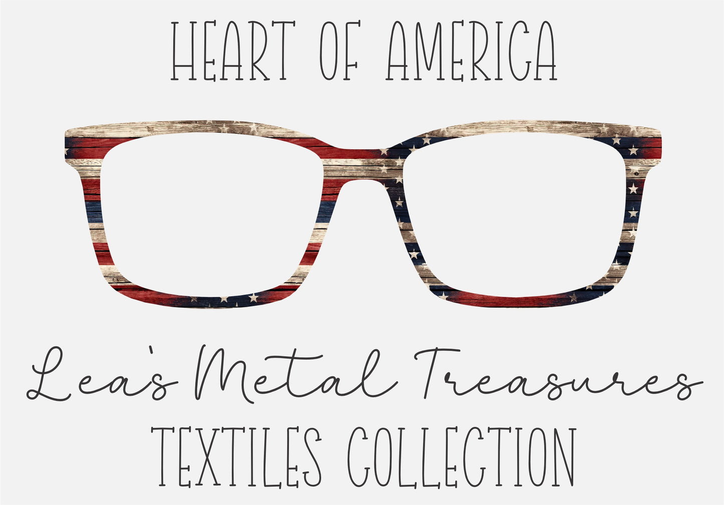 HEART OF AMERICA Eyewear Frame Toppers COMES WITH MAGNETS