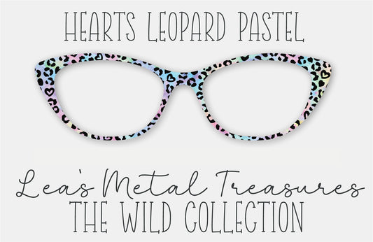 Hearts Leopard Pastel Eyewear Frame Toppers