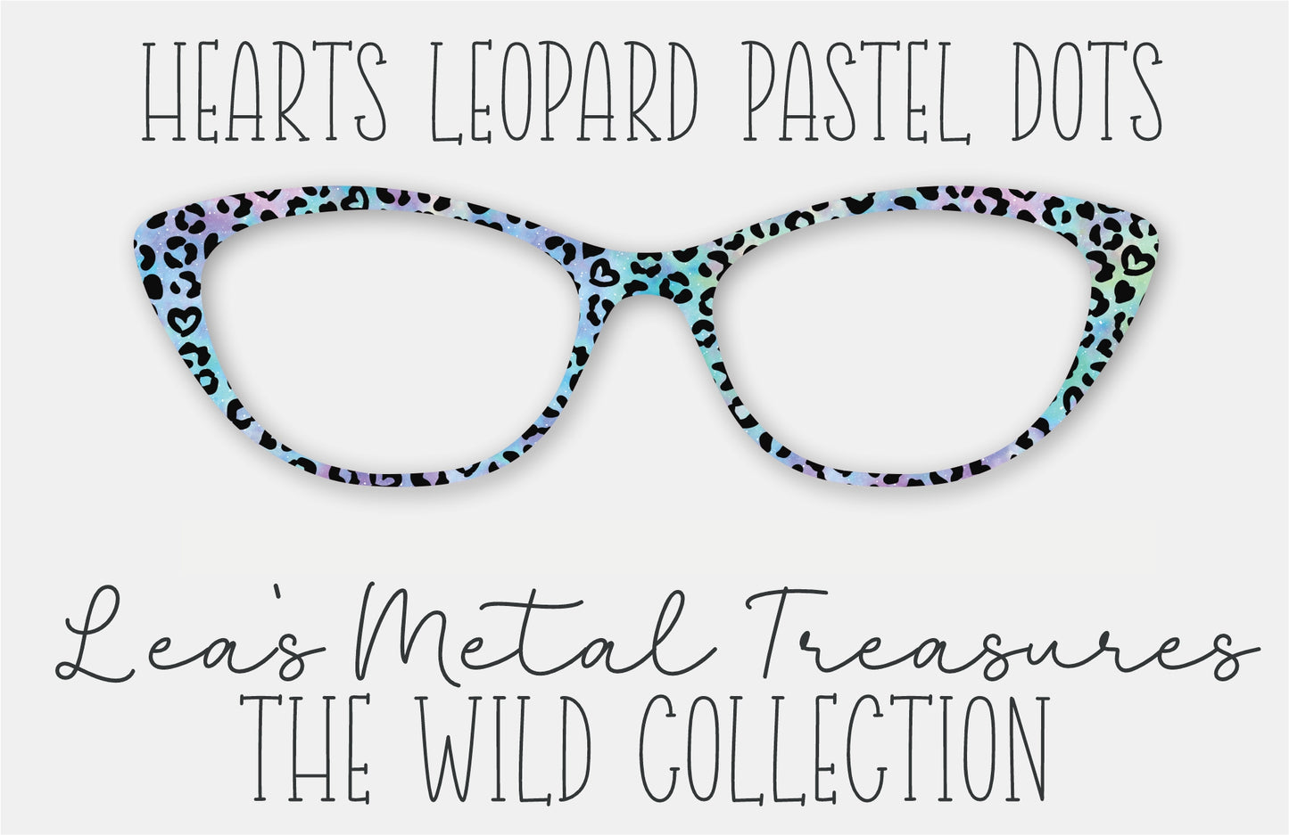 Hearts Leopard Pastel Dots Eyewear Frame Toppers