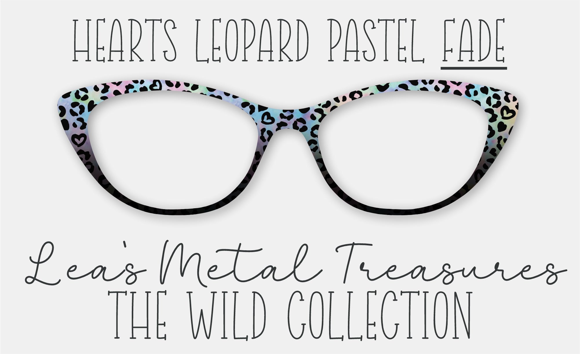Twinkle Leopard Hearts Leopard Pastel Fade Eyewear Frame Toppers – Twinkle Twinkle Tees