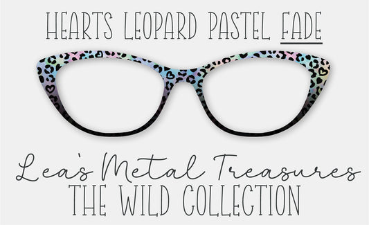 Hearts Leopard Pastel Fade Eyewear Frame Toppers