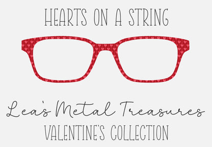 HEARTS ON A STRING Eyewear Frame Toppers COMES WITH MAGNETS
