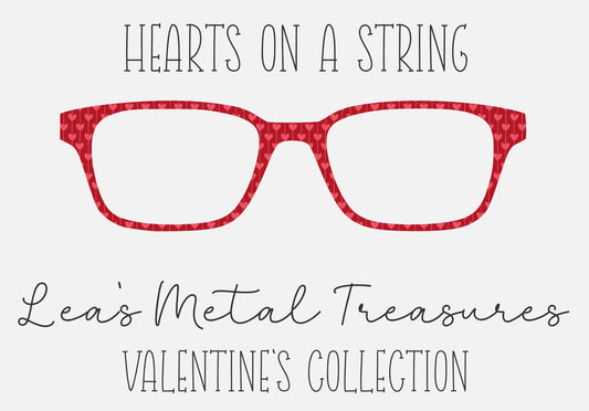 HEARTS ON A STRING Eyewear Frame Toppers COMES WITH MAGNETS