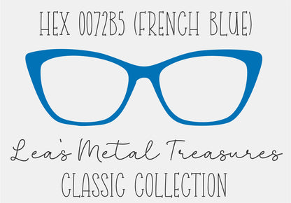 Hex 0072B5 French Blue Eyewear Frame Toppers COMES WITH MAGNETS
