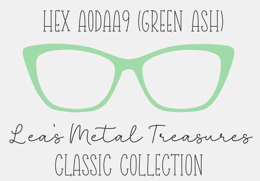 Hex A0DAA9 Green Ash Eyewear Frame Toppers COMES WITH MAGNETS