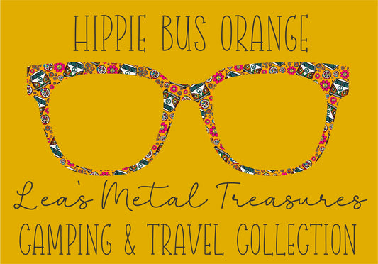 Hippie Bus Orange Eyewear Frame Toppers COMES WITH MAGNETS