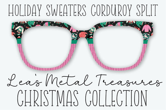 HOLIDAY SWEATERS CORDUROY SPLIT Eyewear Frame Toppers SEPTEMBER 2026 TOPPER OF THE MONTH