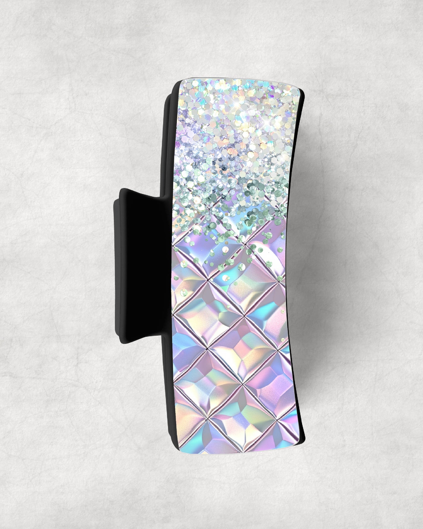 Holographic Iridescent Diamonds Faux Glitter Fade • Magnetic Eyeglasses Toppers