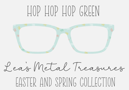 HOP HOP HOP GREEN Eyewear Frame Toppers COMES WITH MAGNETS