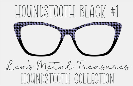 Houndstooth Black 1 Eyewear Frame Toppers COMES WITH MAGNETS