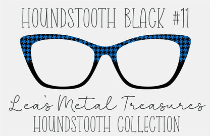 Houndstooth Black 11 Eyewear Frame Toppers COMES WITH MAGNETS