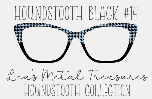 Houndstooth Black 14 Eyewear Frame Toppers COMES WITH MAGNETS