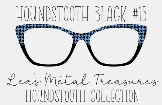 Houndstooth Black 15 Eyewear Frame Toppers COMES WITH MAGNETS