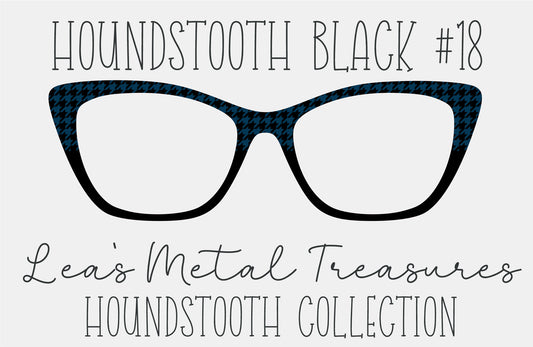 Houndstooth Black 18 Eyewear Frame Toppers COMES WITH MAGNETS