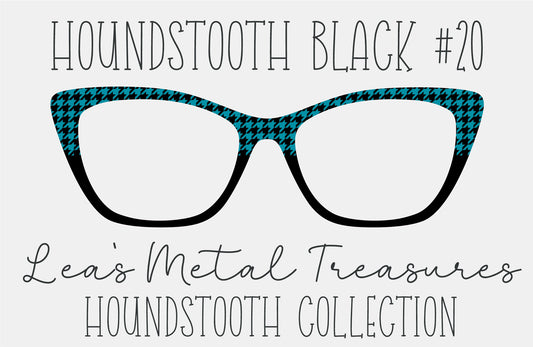 Houndstooth Black 20 Eyewear Frame Toppers COMES WITH MAGNETS