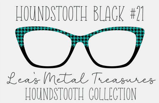 Houndstooth Black 21 Eyewear Frame Toppers COMES WITH MAGNETS