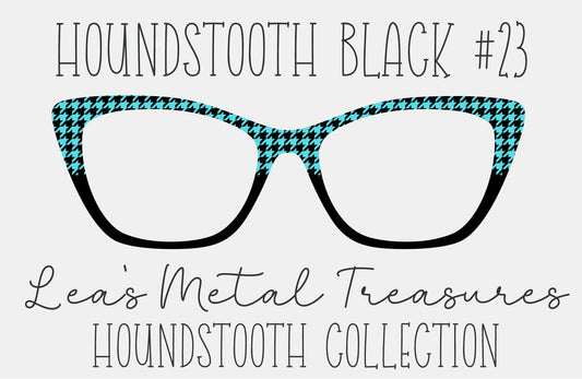 Houndstooth Black 23 Eyewear Frame Toppers COMES WITH MAGNETS