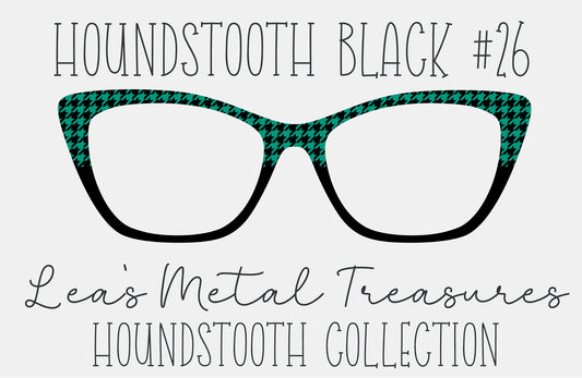 Houndstooth Black 26 Eyewear Frame Toppers COMES WITH MAGNETS