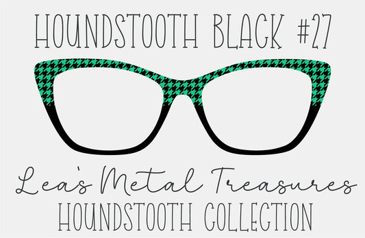 Houndstooth Black 27 Eyewear Frame Toppers COMES WITH MAGNETS