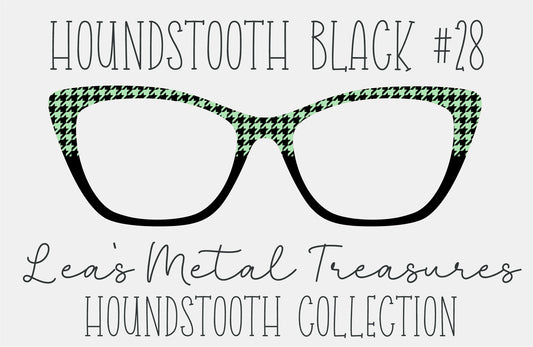 Houndstooth Black 28 Eyewear Frame Toppers COMES WITH MAGNETS