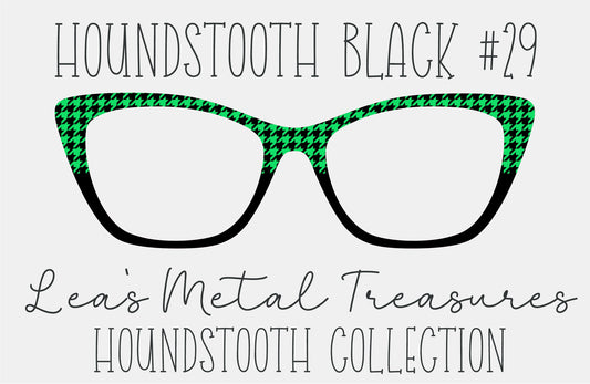 Houndstooth Black 29 Eyewear Frame Toppers COMES WITH MAGNETS