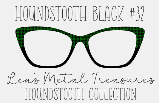 Houndstooth Black 32 Eyewear Frame Toppers COMES WITH MAGNETS