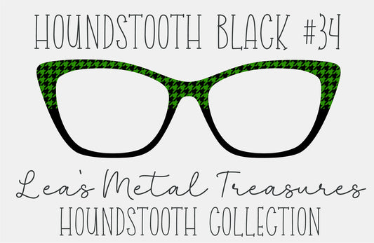 Houndstooth Black 34 Eyewear Frame Toppers COMES WITH MAGNETS