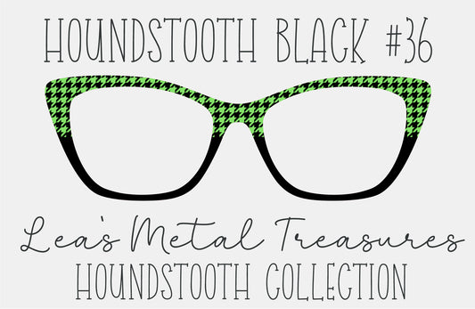 Houndstooth Black 36 Eyewear Frame Toppers COMES WITH MAGNETS