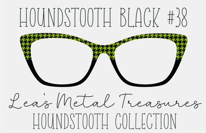 Houndstooth Black 38 Eyewear Frame Toppers COMES WITH MAGNETS