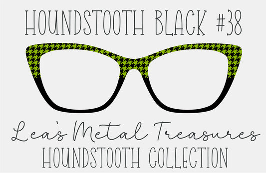 Houndstooth Black 38 Eyewear Frame Toppers COMES WITH MAGNETS