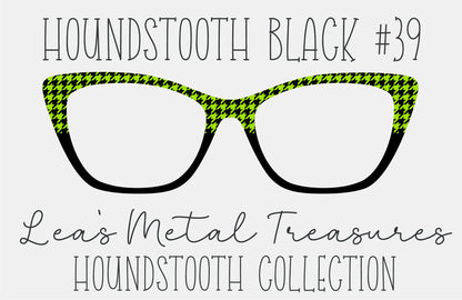 Houndstooth Black 39 Eyewear Frame Toppers COMES WITH MAGNETS