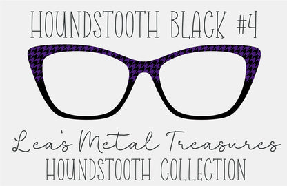 Houndstooth Black 4 Eyewear Frame Toppers COMES WITH MAGNETS