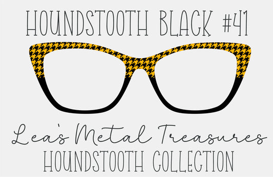 Houndstooth Black 41 Eyewear Frame Toppers COMES WITH MAGNETS