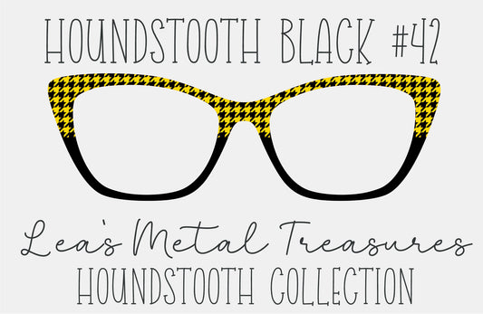 Houndstooth Black 42 Eyewear Frame Toppers COMES WITH MAGNETS