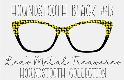 Houndstooth Black 43 Eyewear Frame Toppers COMES WITH MAGNETS